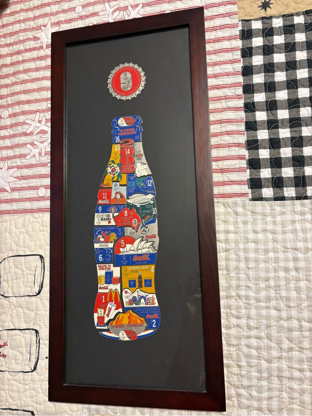 Coca-Cola Red and Silver Commemorative Medallion